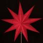 Preview: Mirissa Rot - Faltbarer Leuchtstern, Weihnachtsstern aus Papier mit 9 Zacken, 60 cm